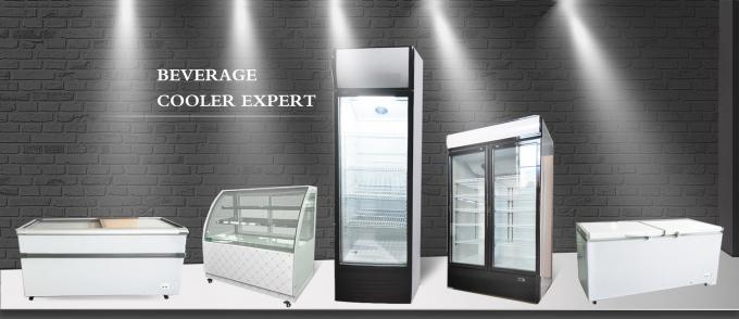 Холодильник дисплея чистосердечной двери холодильника дисплея напитка одиночной стеклянной вертикальный для коммерческого использования